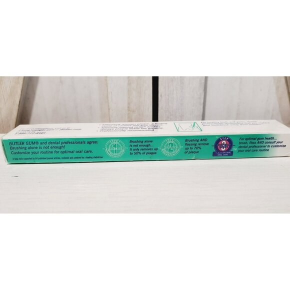 Vintage NOS Butler Gum 308 Soft End Tuft Tapered Toothbrush Red - Picture 2 of 4